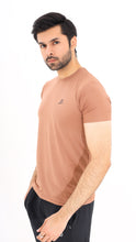 Load image into Gallery viewer, Jaquard Mesh Coffee Shirt