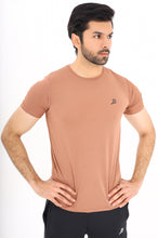 Load image into Gallery viewer, Jaquard Mesh Coffee Shirt