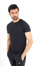 Load image into Gallery viewer, Jaquard Mesh Black Shirt