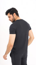 Load image into Gallery viewer, Jaquard Mesh Black Shirt