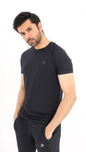 Load image into Gallery viewer, Jaquard Mesh Black Shirt