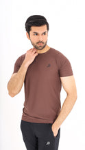 Load image into Gallery viewer, Jaquard Mesh Choclate Brown Shirt