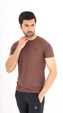 Jaquard Mesh Choclate Brown Shirt