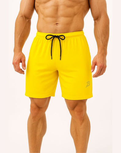 Yellow Mesh Training  Shorts H3
