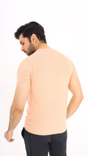 Load image into Gallery viewer, Jaquard Mesh Peach Shirt
