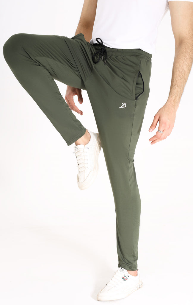 Slim Fit Olive Green Trouser