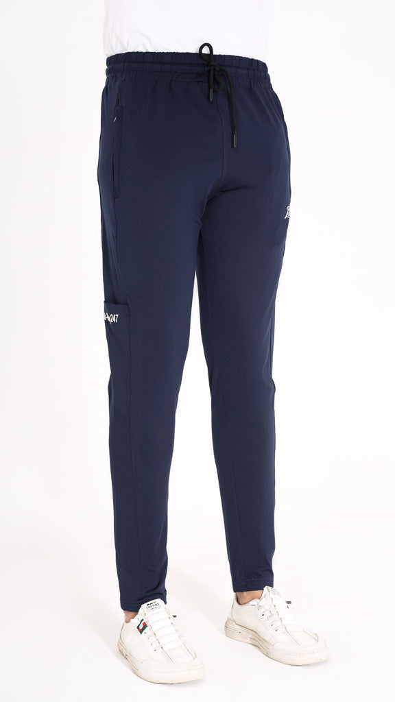 Slim Fit Navy Blue Trouser
