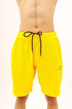 Load image into Gallery viewer, LB. Yellow Air Mesh Training Shorts LookBuy247