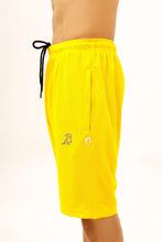 Load image into Gallery viewer, LB. Yellow Air Mesh Training Shorts LookBuy247