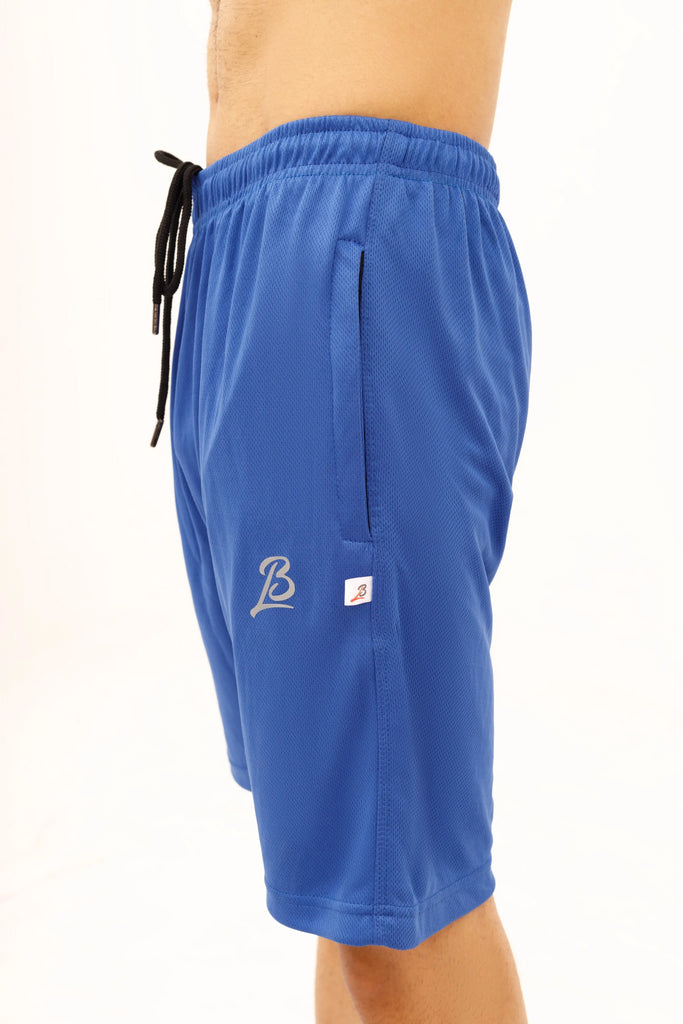 LB. Royal Blue Air Mesh Training Shorts LookBuy247