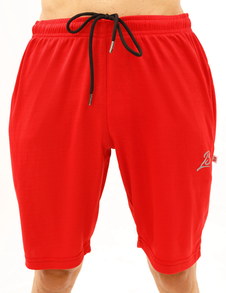 LB. Red Air Mesh Training Shorts LookBuy247