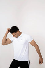 Load image into Gallery viewer, LB-White Stretchable Ball Mesh T-Shirt LookBuy247