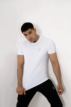 Load image into Gallery viewer, LB-White Stretchable Ball Mesh T-Shirt LookBuy247