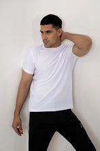 Load image into Gallery viewer, LB- White Stretchable Air Mesh T-Shirt LookBuy247