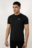Black Strechable Air Mesh Shirt