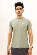 Load image into Gallery viewer, LB. Sea Green Lining Stretchable Fabric T-Shirt LookBuy247