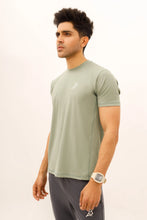 Load image into Gallery viewer, LB. Sea Green Lining Stretchable Fabric T-Shirt LookBuy247