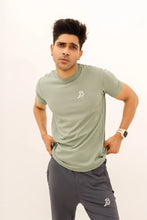 Load image into Gallery viewer, LB. Sea Green Lining Stretchable Fabric T-Shirt LookBuy247