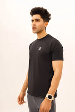 Load image into Gallery viewer, LB. Black Lining Stretchable Fabric T-Shirt LookBuy247