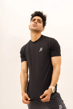 Load image into Gallery viewer, LB. Black Lining Stretchable Fabric T-Shirt LookBuy247