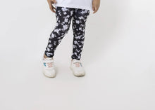 Load image into Gallery viewer, LB-Black &amp; White Floral Toddler Leggings LookBuy247