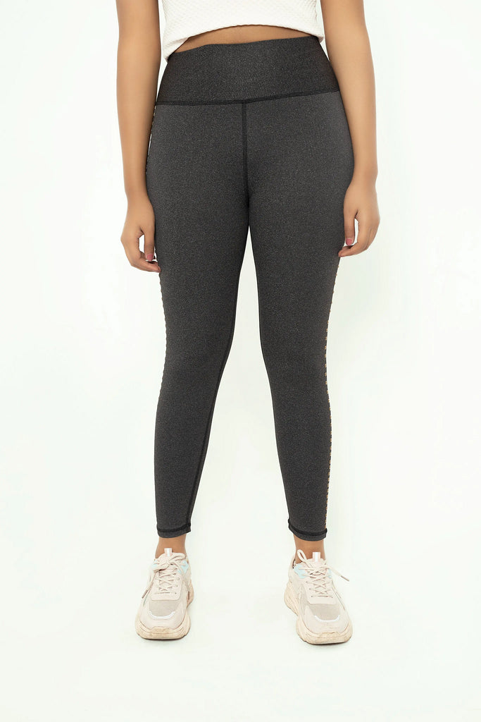 L.B Gray Textured Stylish Tights LookBuy247