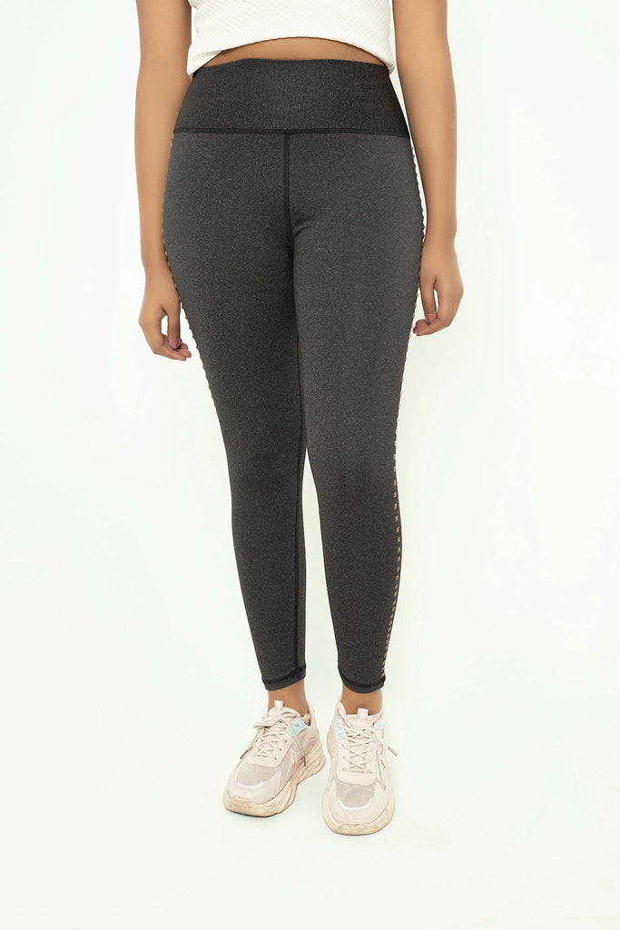 L.B Gray Textured Stylish Tights LookBuy247