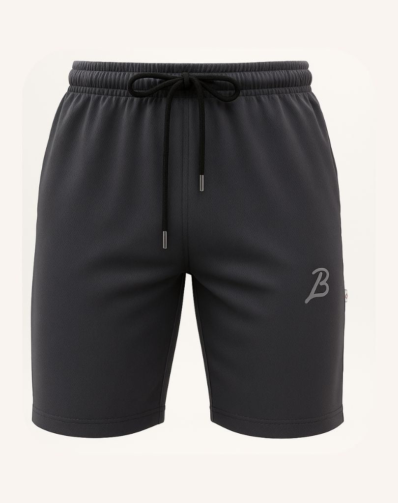 Gray Mesh Training Shorts