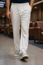 Load image into Gallery viewer, Relaxed Fit Platted Trouser - Off White