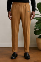 Load image into Gallery viewer, Relaxed Fit Platted Trouser - Camel