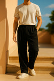 Men’s Relaxed Fit Trouser – Black | Premium Cargo-Inspired Pants