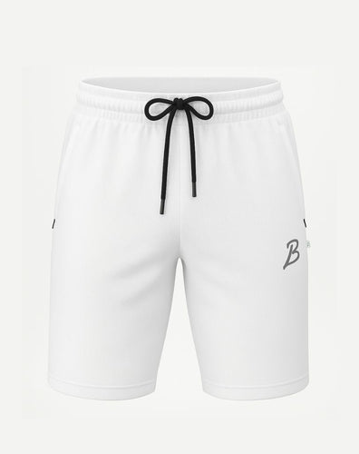 White Mesh Training Shorts H1